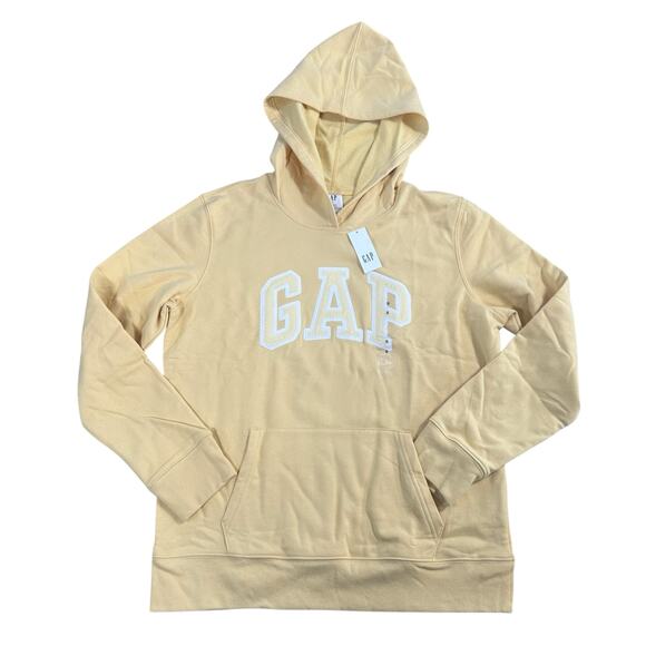Gap Women's Classic Logo Hoodie Sweatshirt Yellow Size S - Picture 1 of 5
